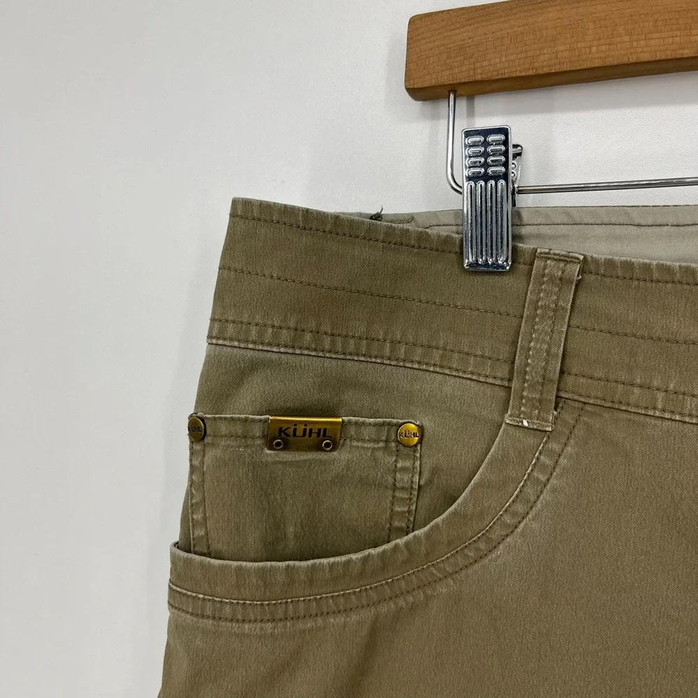 Kuhl Shorts Men's Size 38 Brown Vintage Patina Dye‎ Outdoors Hiking Pockets